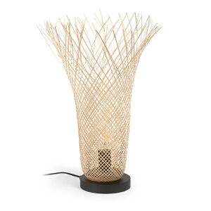 Bambusová stolná lampa v prírodnej farbe s bambusovým tienidlom (výška 50 cm) Citalli - Kave Home