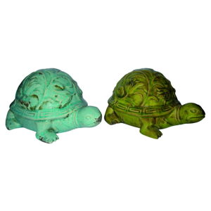 Sošky v sade 2 ks (výška 12,5 cm) Turtle - Deco Pleasure