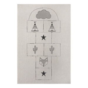 Krémovobiely detský koberec Ragami Games, 200 x 290 cm