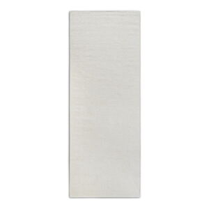 Krémovobiely ručne tkaný behúň s prímesou vlny 80x200 cm Pradesh Natural White – Elle Decoration