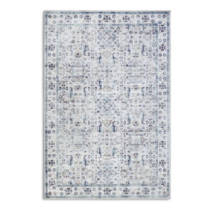 Svetlomodrý koberec 80x150 cm Saveh Cream Blue – Elle Decoration