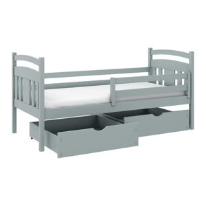 Sivá detská posteľ s úložným priestorom 80x160 cm Kate - Lano Meble